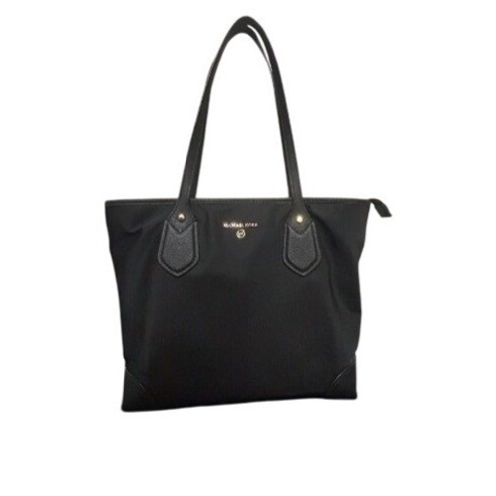 Michael Kors‎ Eva Black Nylon Small Top Zip Tote Handbag - Picture 2 of 5